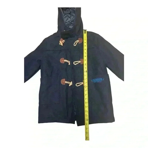 BENETTON BOYS Hooded Duffle Coat  It can be used by a boy or is UNISEX Sz S - Picture 5 of 14